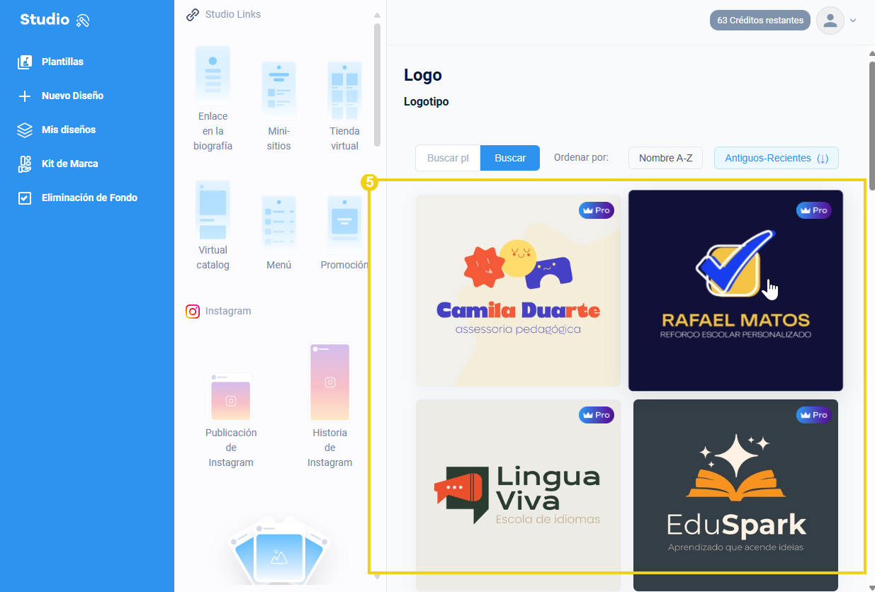 Imagen mostrando varios modelos de logotipo. 