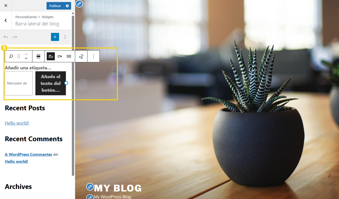 Como personalizar o tema do site no WordPress