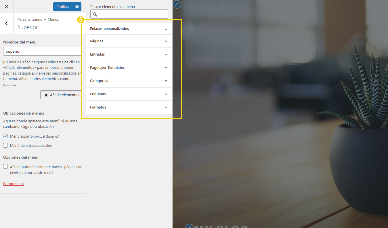 Como personalizar o tema do site no WordPress