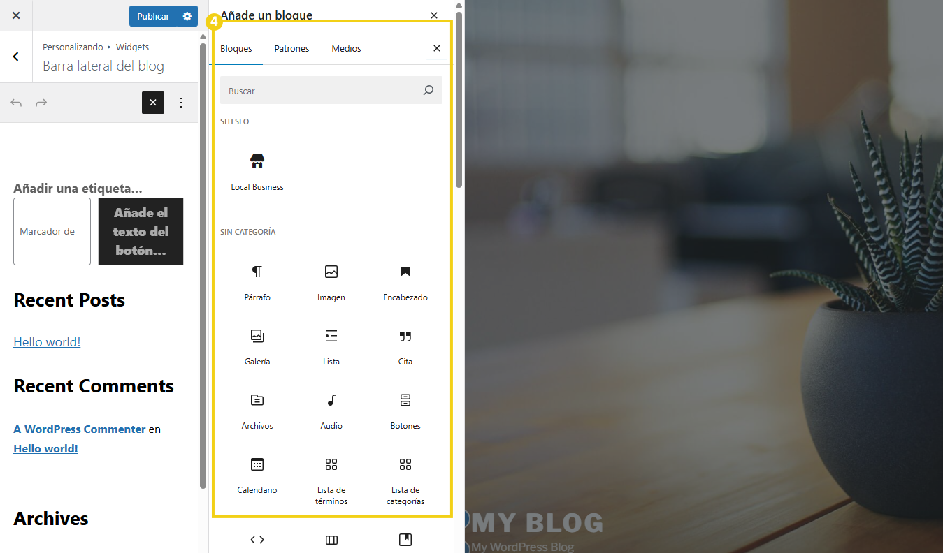 Como personalizar o tema do site no WordPress 