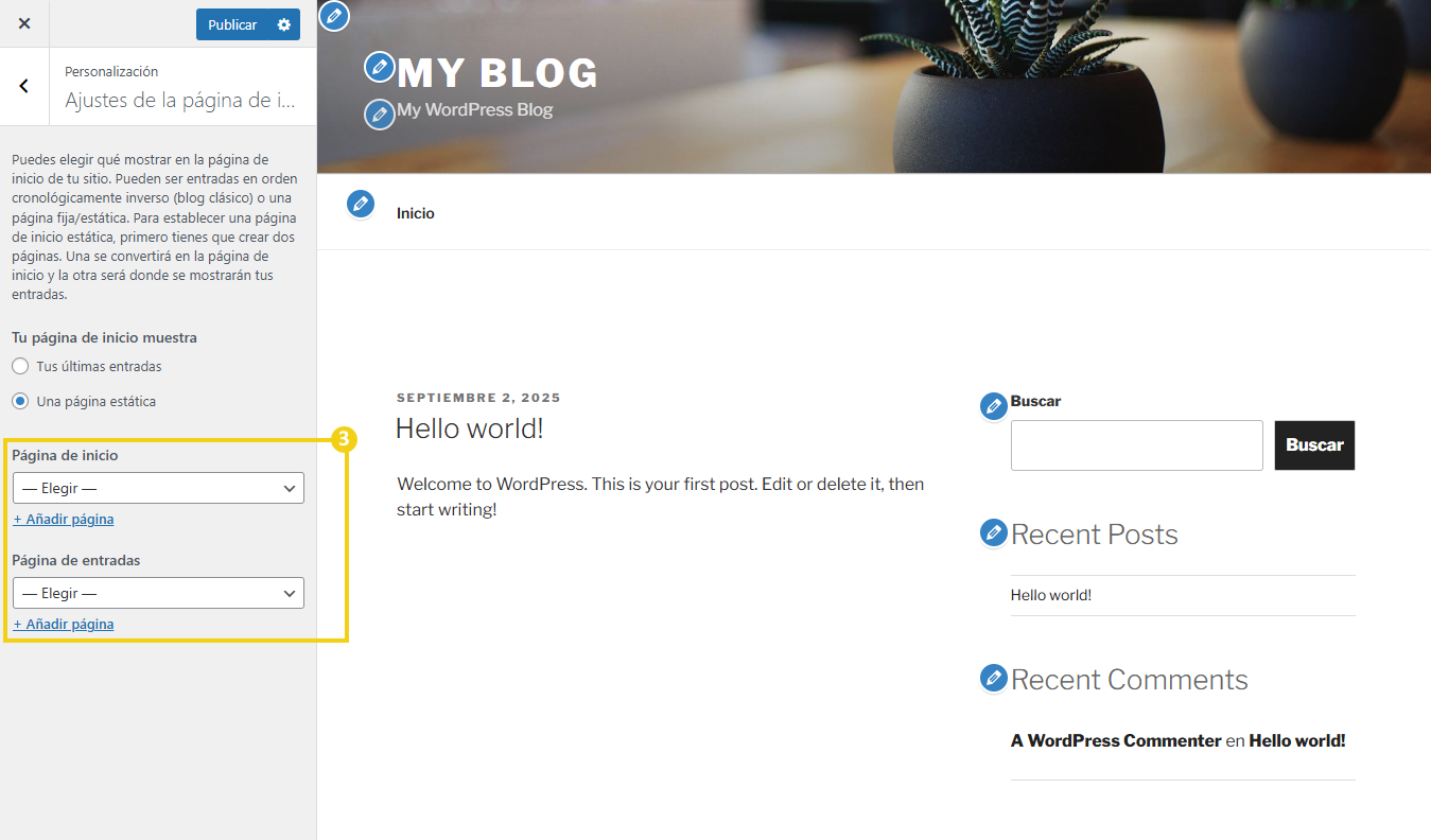 Como personalizar o tema do site no WordPress 