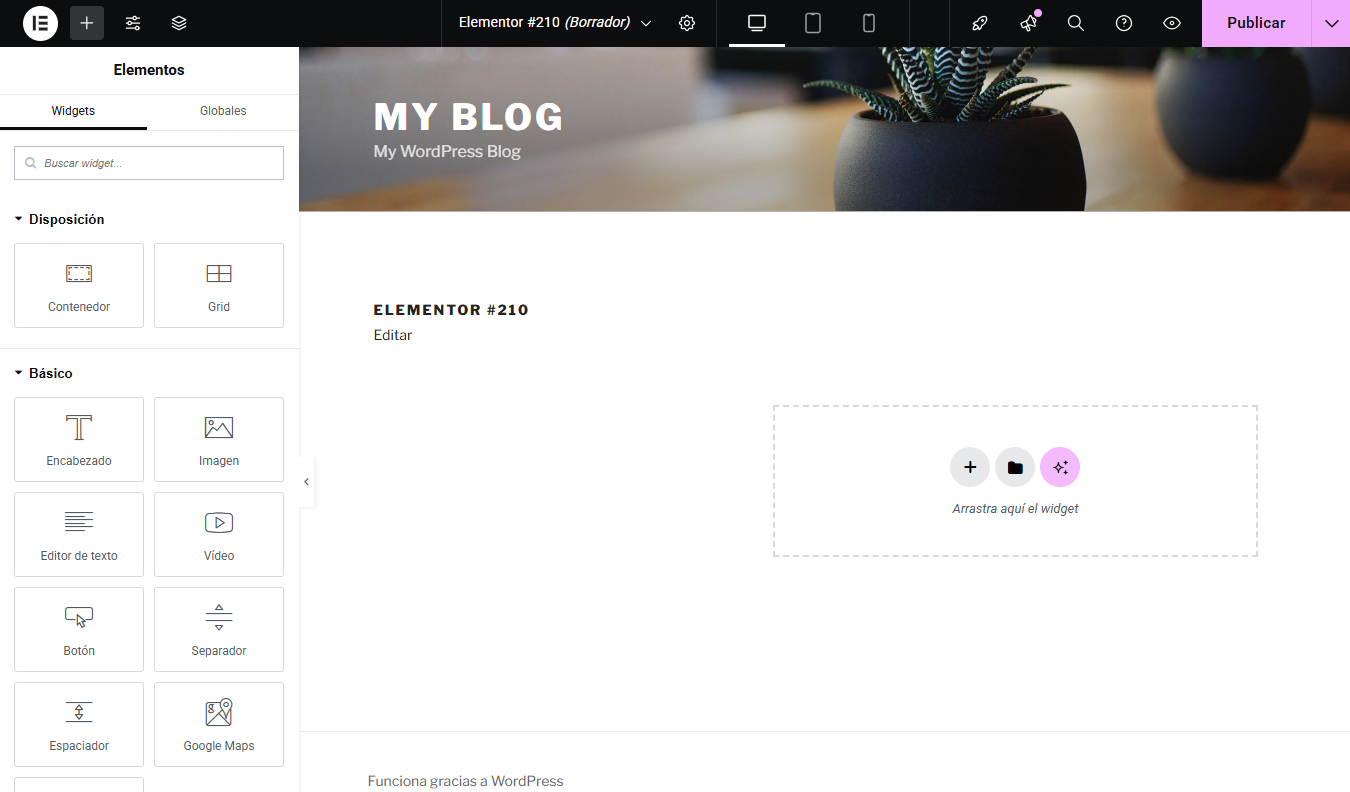 Como usar o Elementor no WordPress 