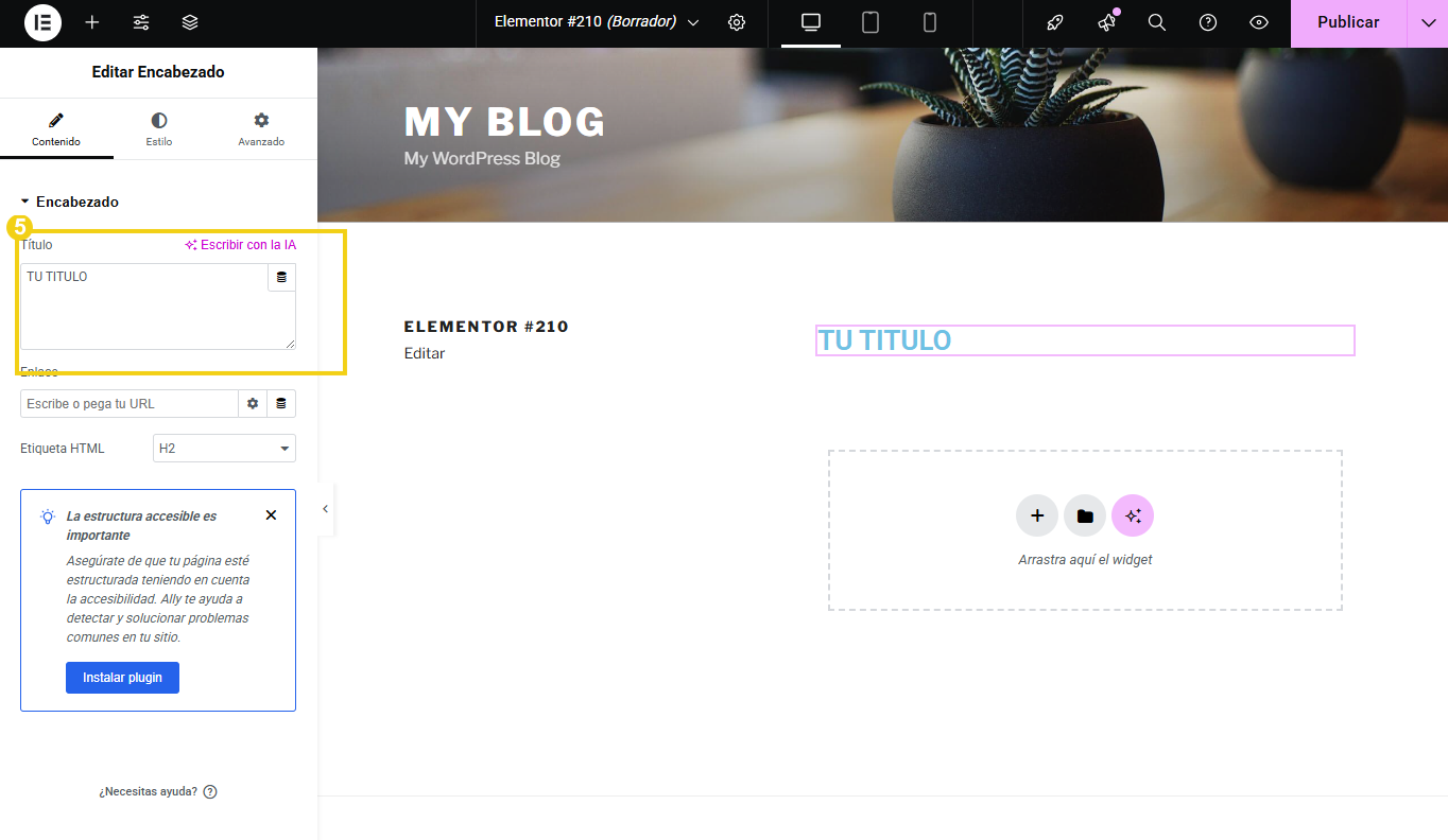 Como usar o Elementor no WordPress - 14