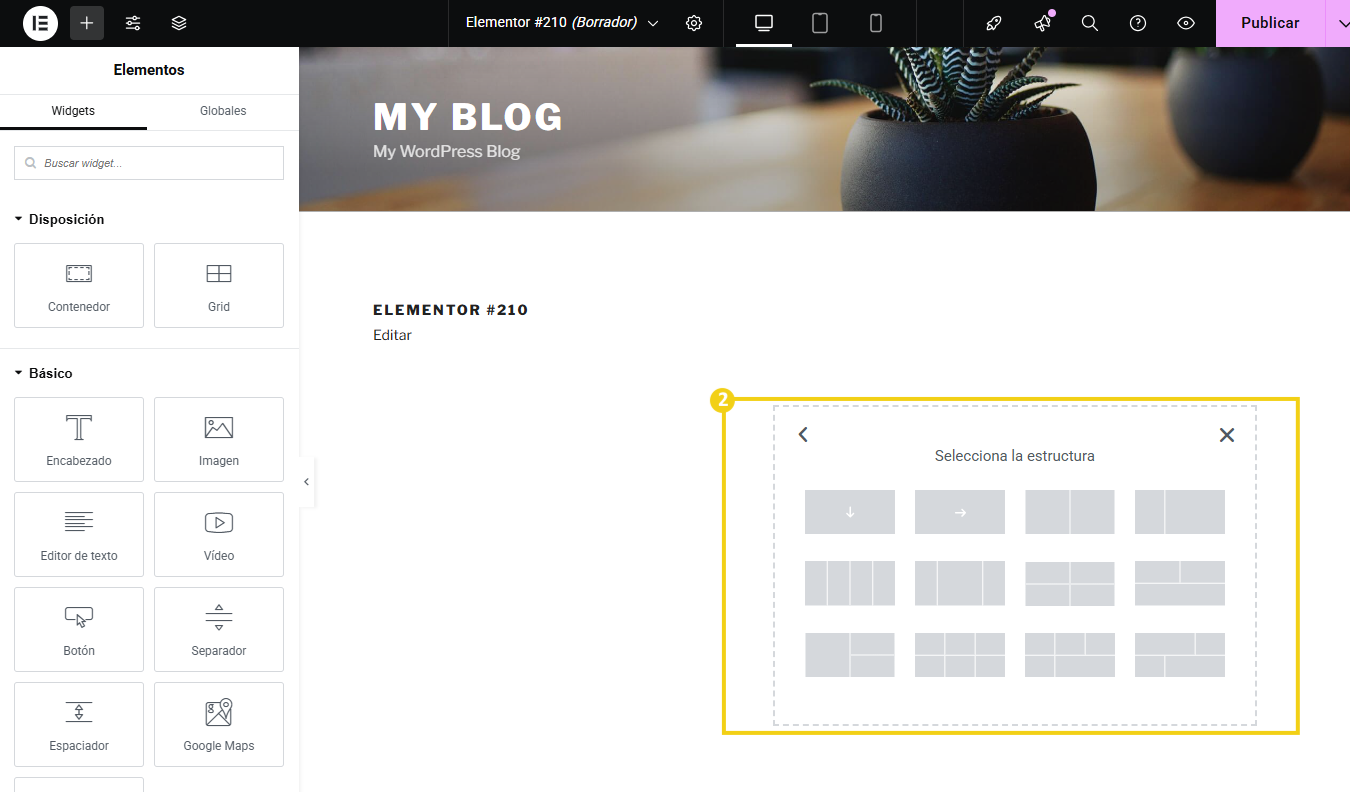 Como usar o Elementor no WordPress - 07