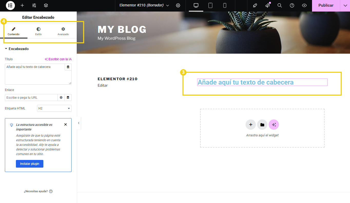 Como usar o Elementor no WordPress - 13