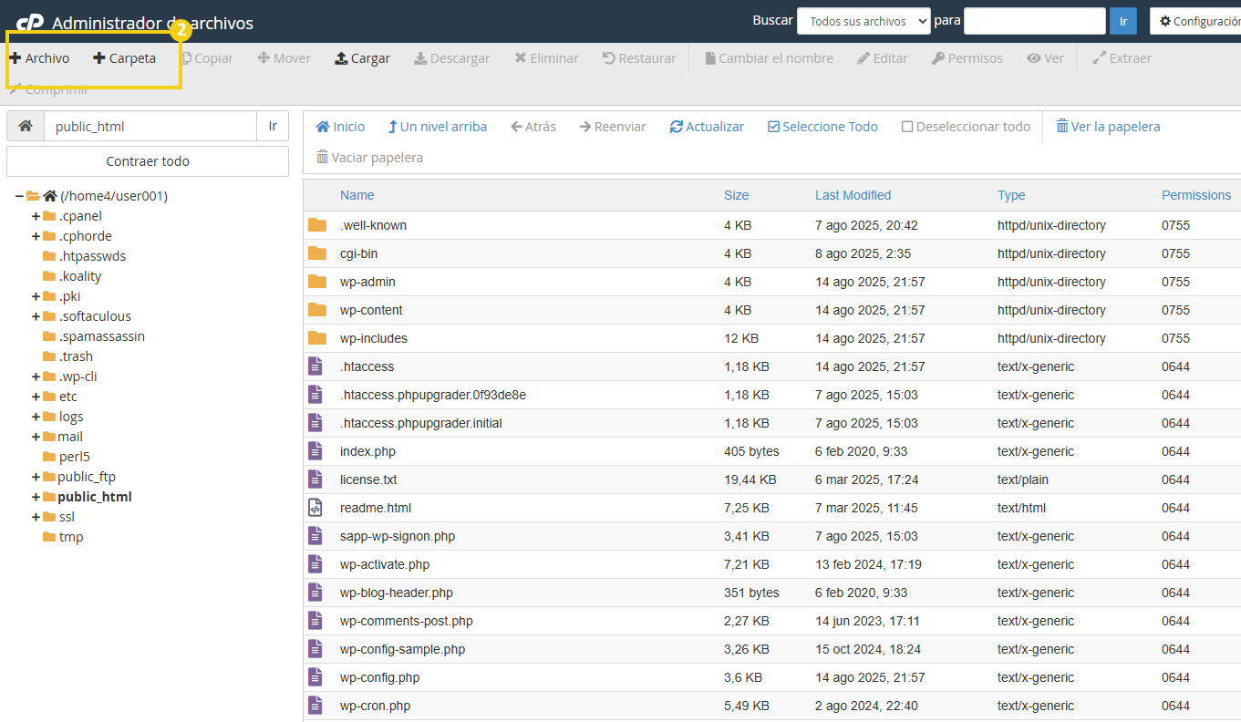 Quais as funcionalidades do Gerenciador de arquivos do cPanel