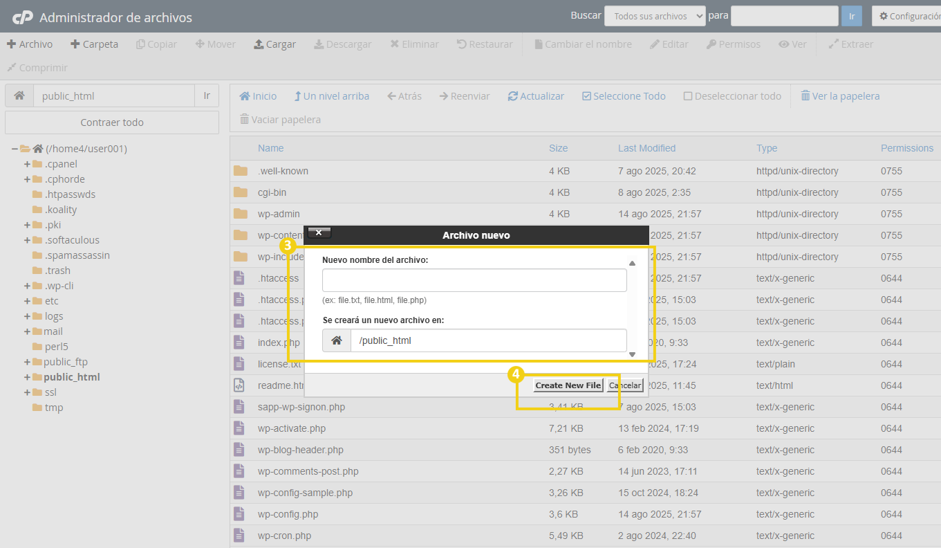 Quais as funcionalidades do Gerenciador de arquivos do cPanel