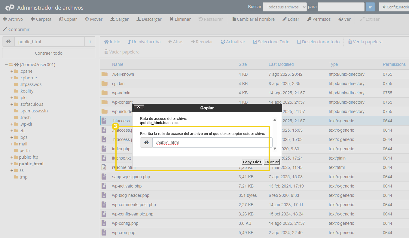 Quais as funcionalidades do Gerenciador de arquivos do cPanel 