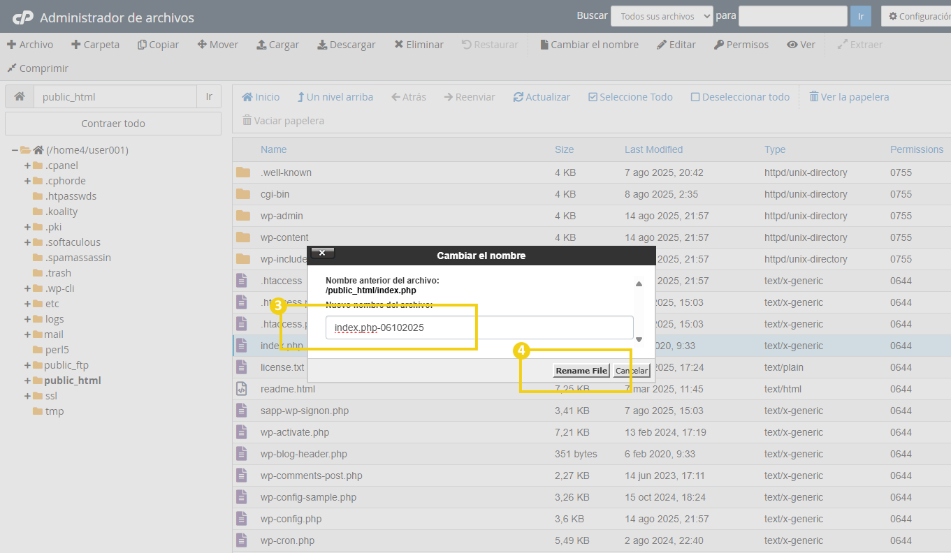 Quais as funcionalidades do Gerenciador de arquivos do cPanel 
