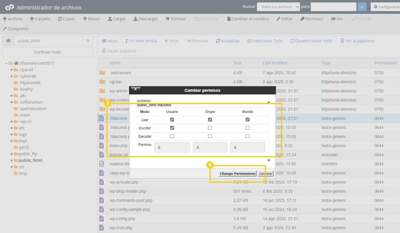 Quais as funcionalidades do Gerenciador de arquivos do cPanel 