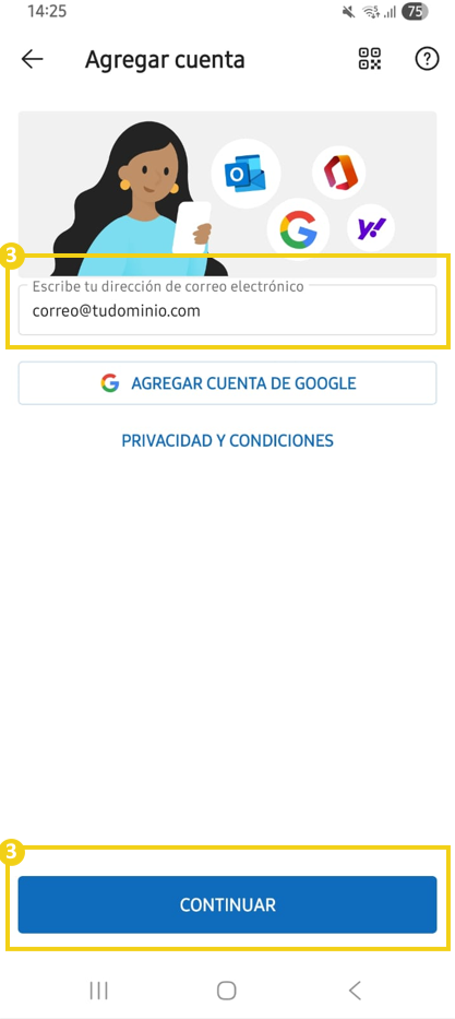Cómo enviar y recibir correos electrónicos Titan a través de Outlook - Celular 