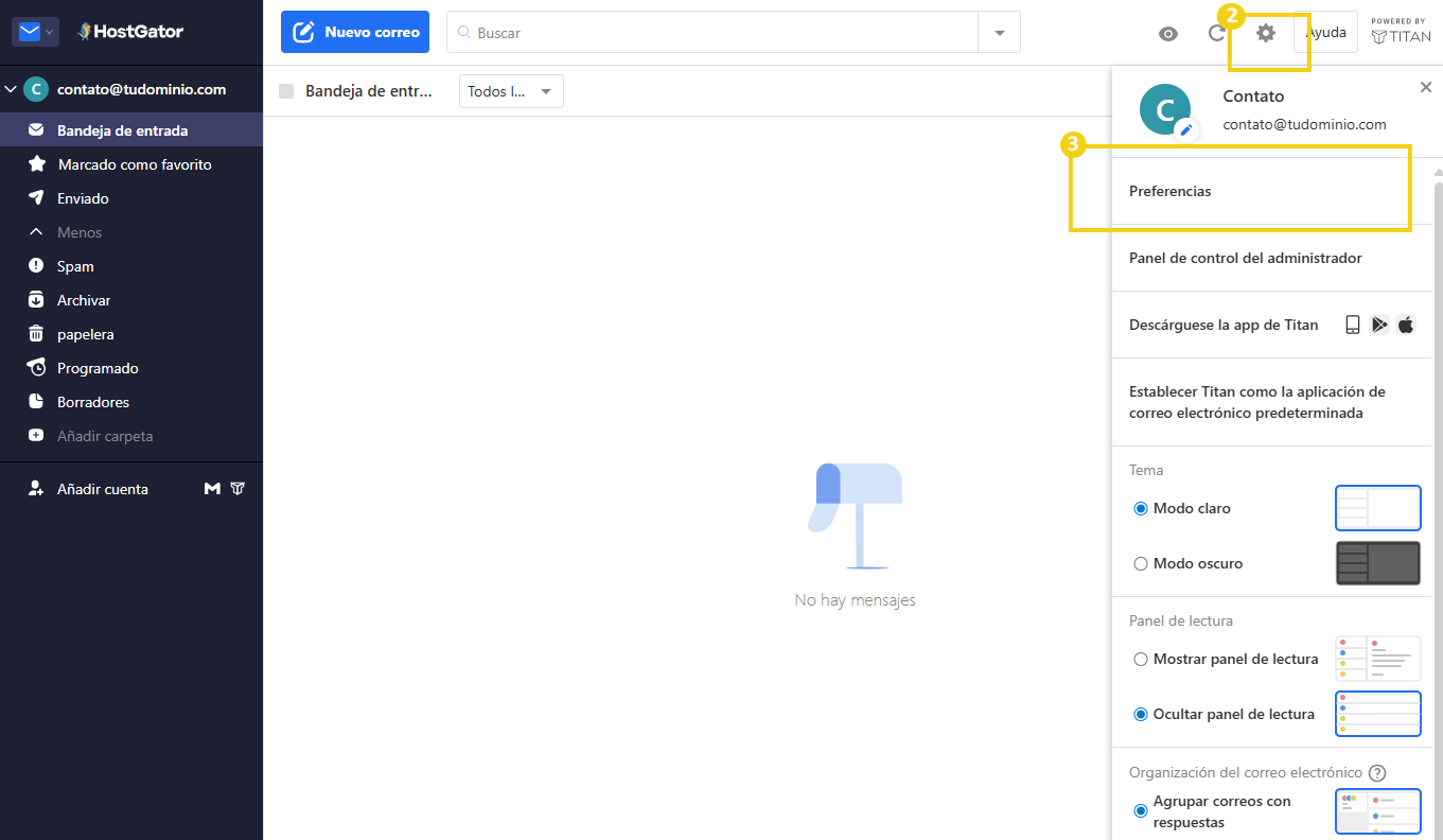 Cómo enviar y recibir correos electrónicos Titan a través de Outlook - Encaminhamento