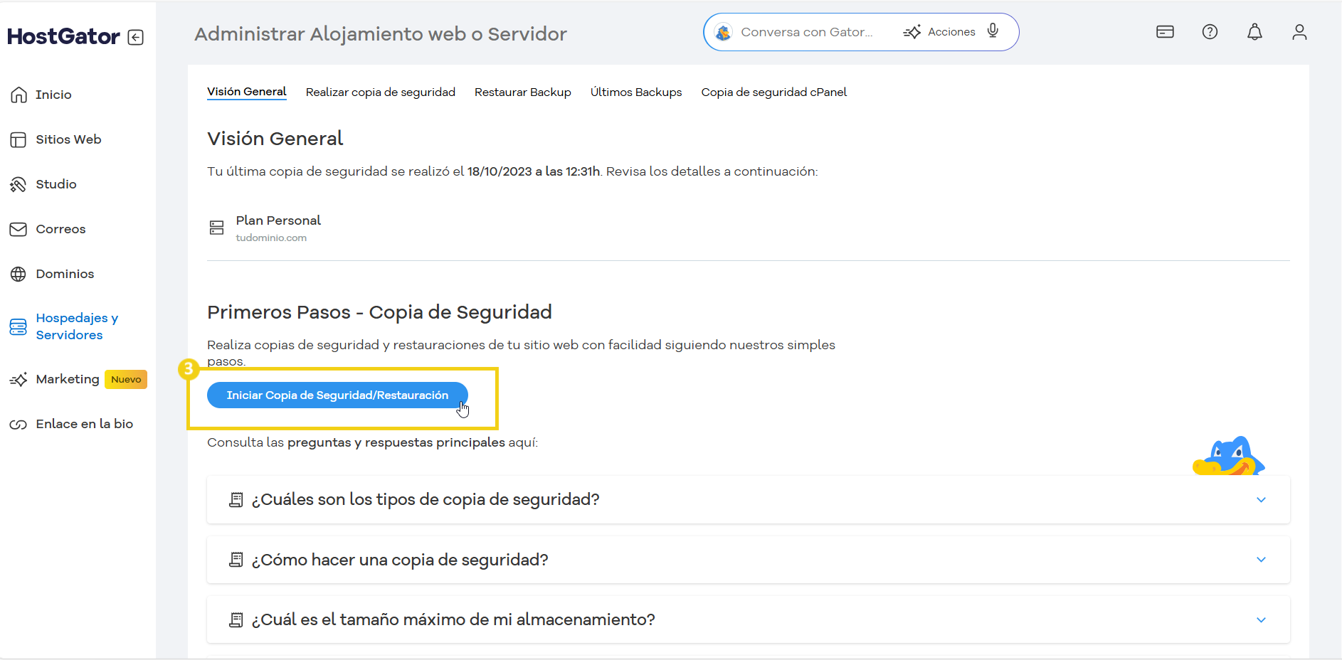 administracion-hospedaje-servidor-backup-hostgator