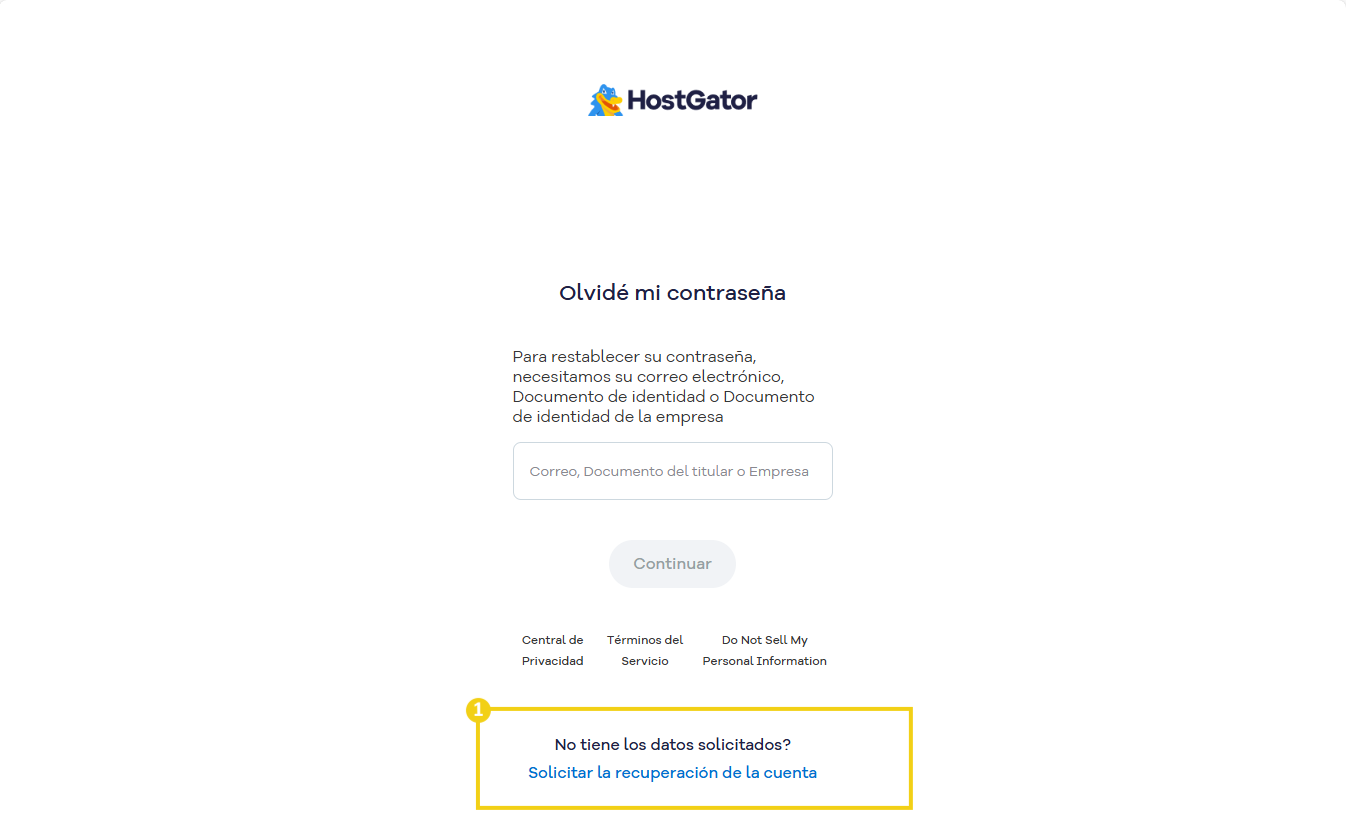 Cómo recuperar el acceso al Portal del Cliente 