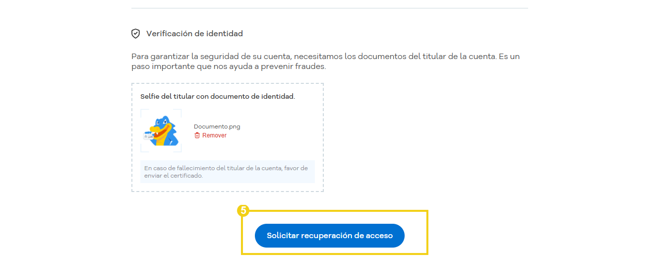 Cómo recuperar el acceso al Portal del Cliente 