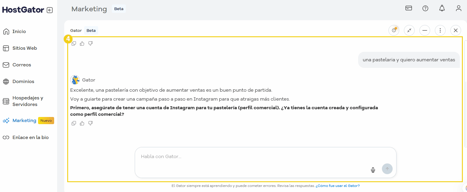 presentar un paso a paso