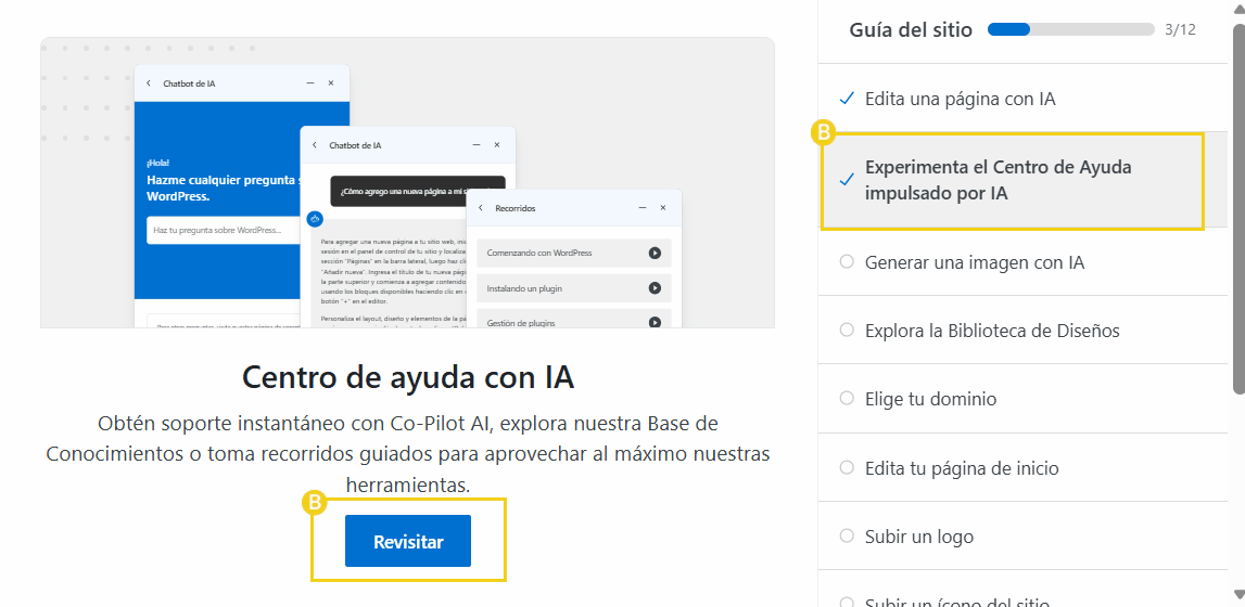 guia construcción del sitio