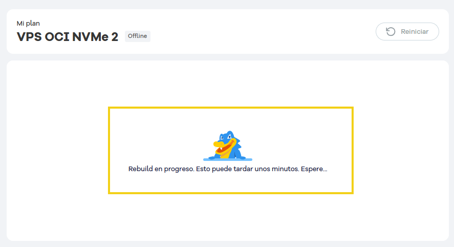 Imagen de la pantalla de procesamiento de la solicitud