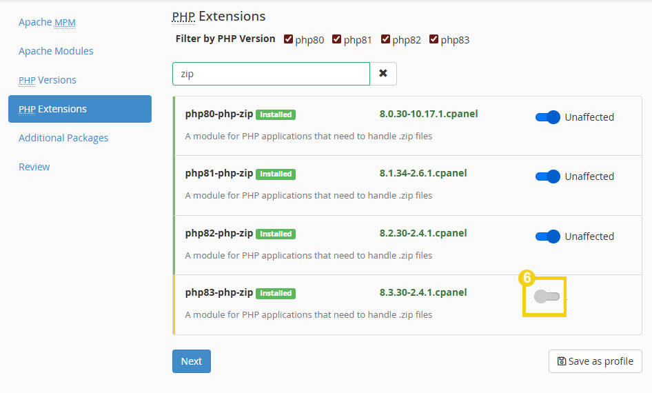 Como instalar extensões PHP no WHM (8) (1).png