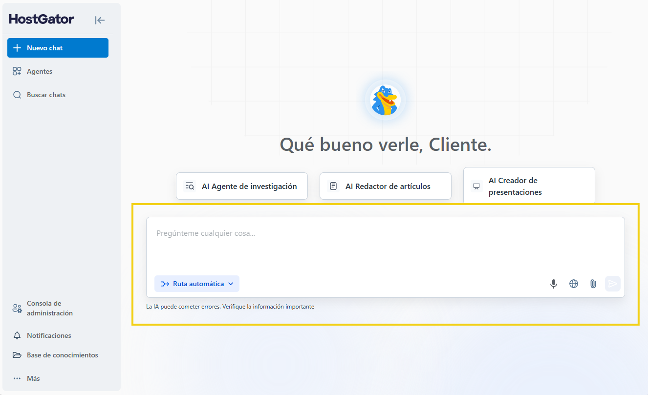 AllPass — pantalla principal con marcación para iniciar una conversación