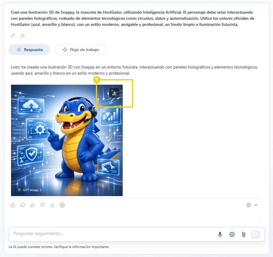 AllPass — marcación en el ícono para descargar la imagen generada