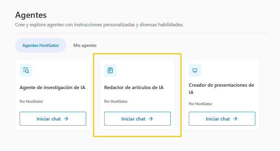 Panel de AllPass — agente de HostGator Redactor de Artículos en destaque