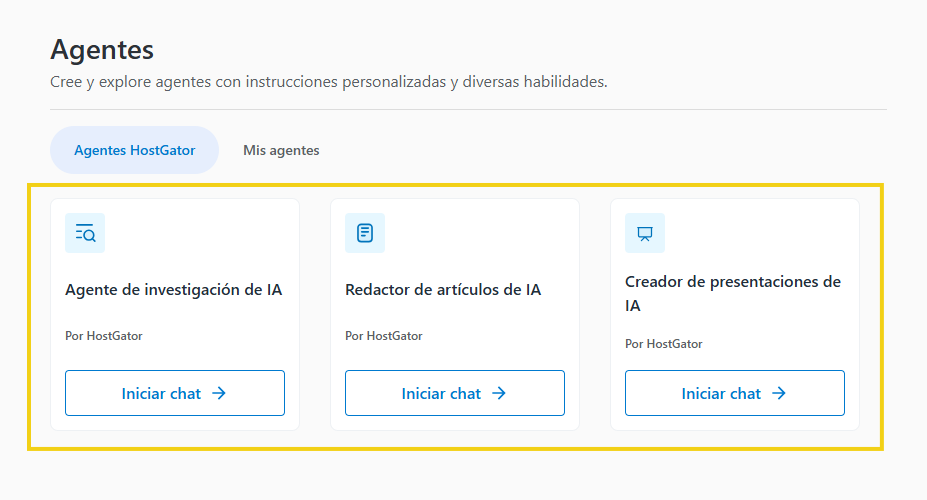 Panel de AllPass — flujo de acceso a los agentes de HostGator