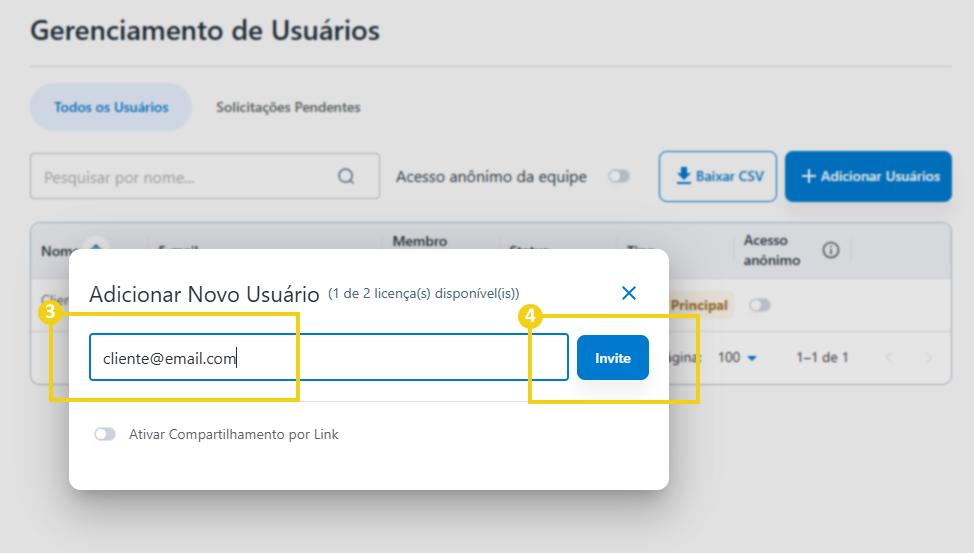 AllPass — campo para indicar el correo electrónico y botón de enviar en destaque