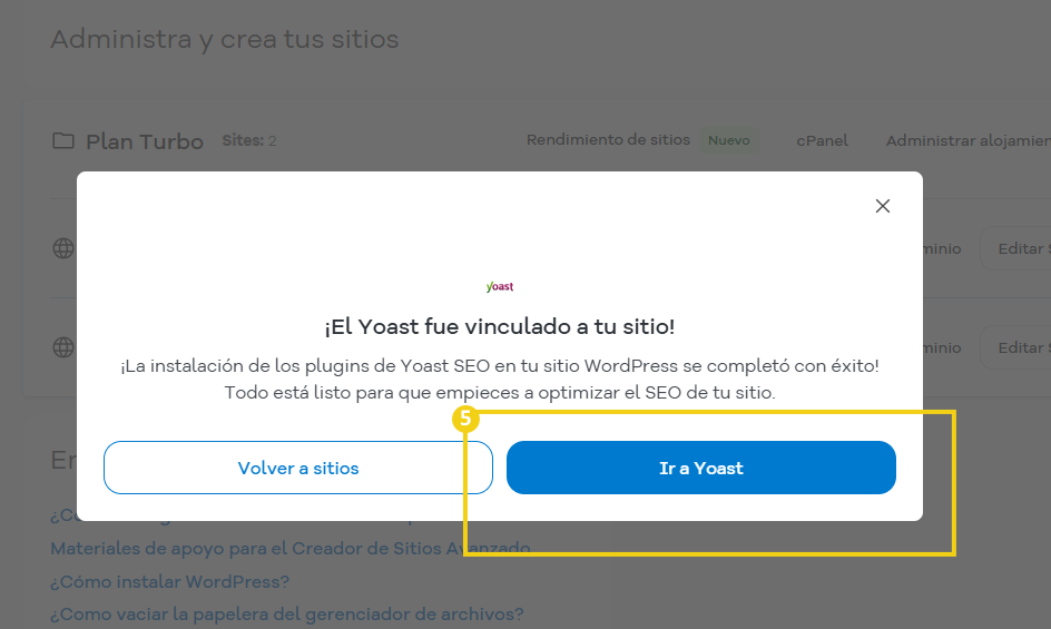 Portal del Cliente — confirmación de la vinculación de la licencia